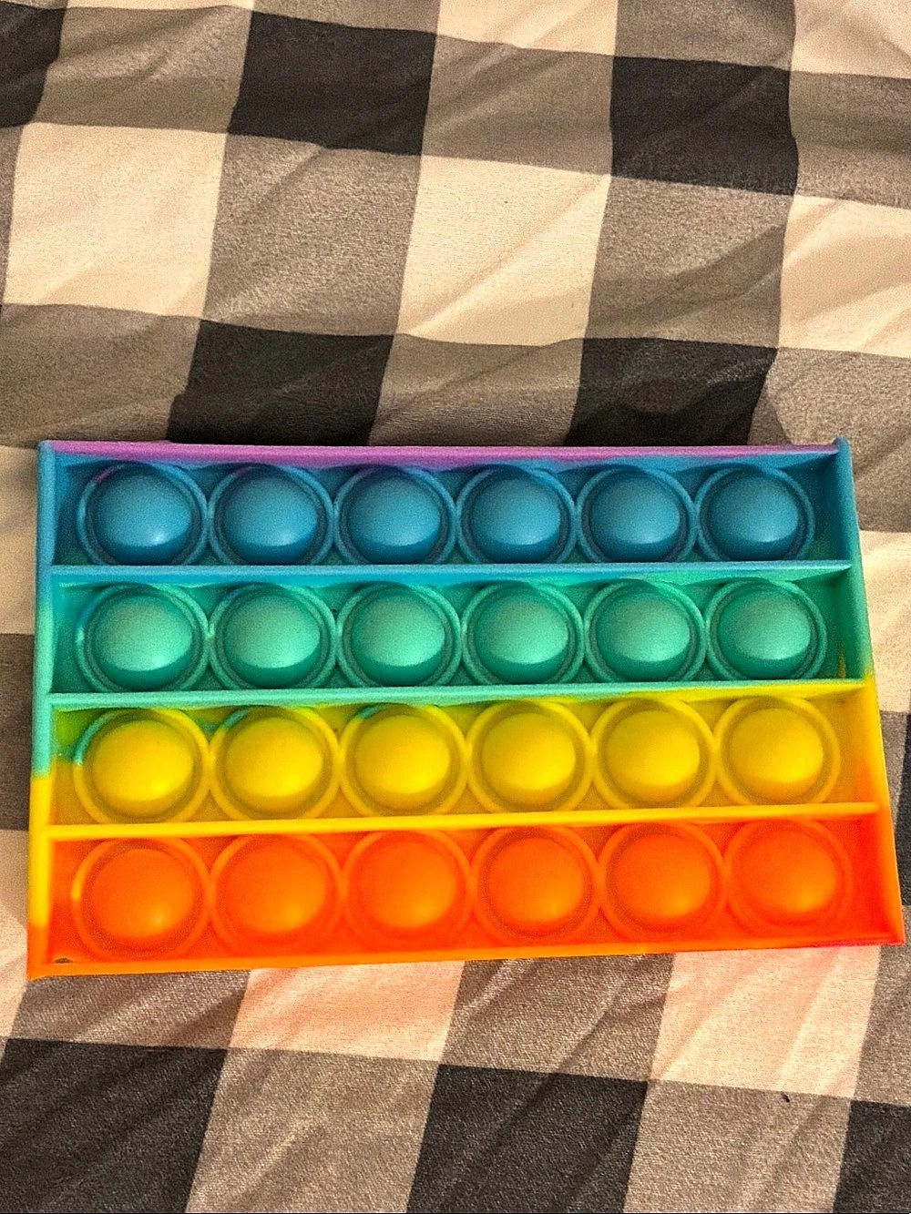 Rainbow Silicone Pop It Fidget Toy